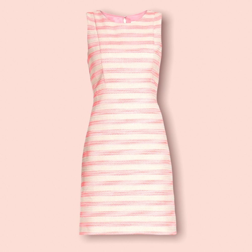 Eliza J Anthropologie Alina Striped Dress size 8, Structured line